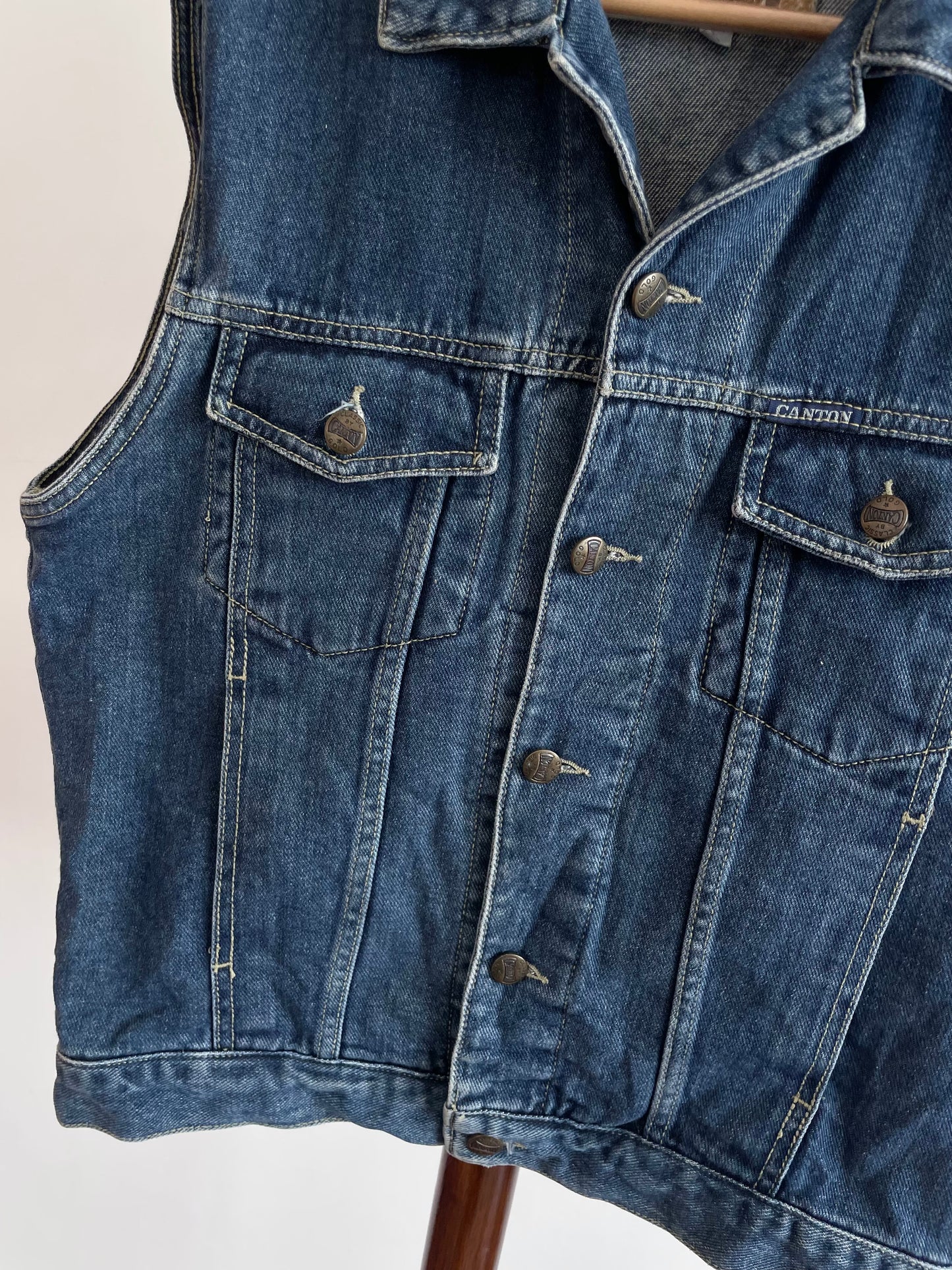 Canton Jeans Denim Vest-Chest 40