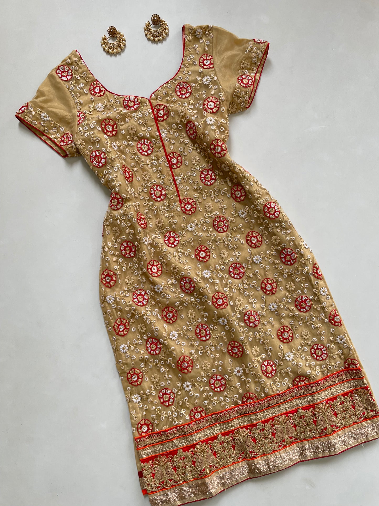 Embroidered Kurta-Bust 34