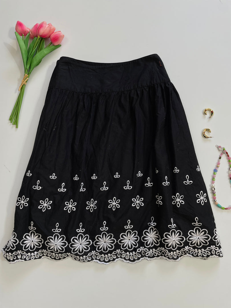 Notations Embroidered Skirt-Waist 34
