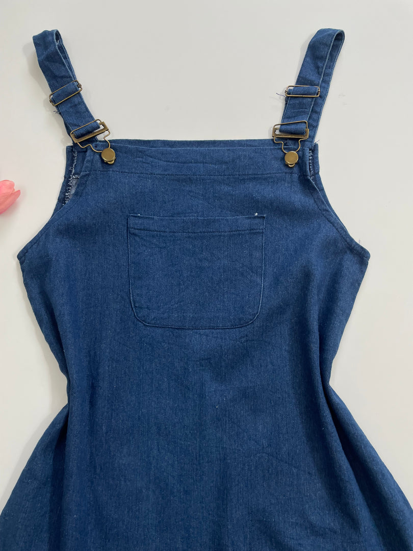 Deep Blue Denim Dress-Bust 34 to 36