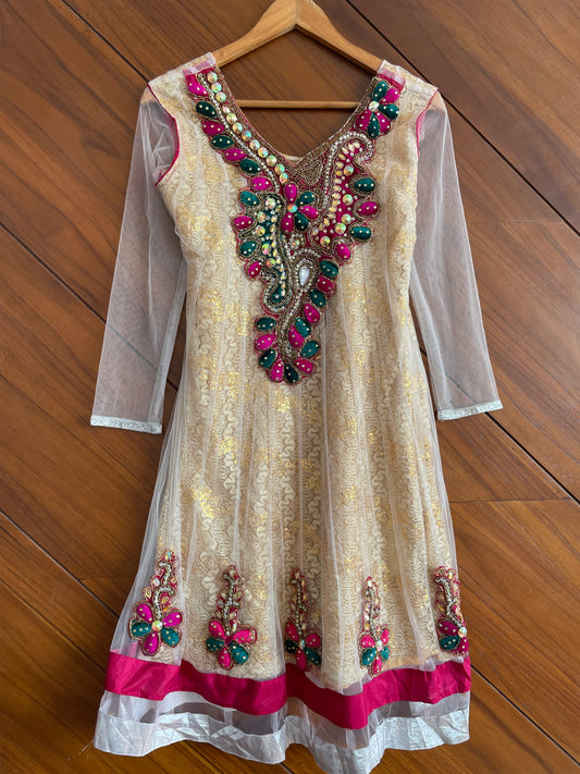 Hand Embroidered Kurta-Bust 32