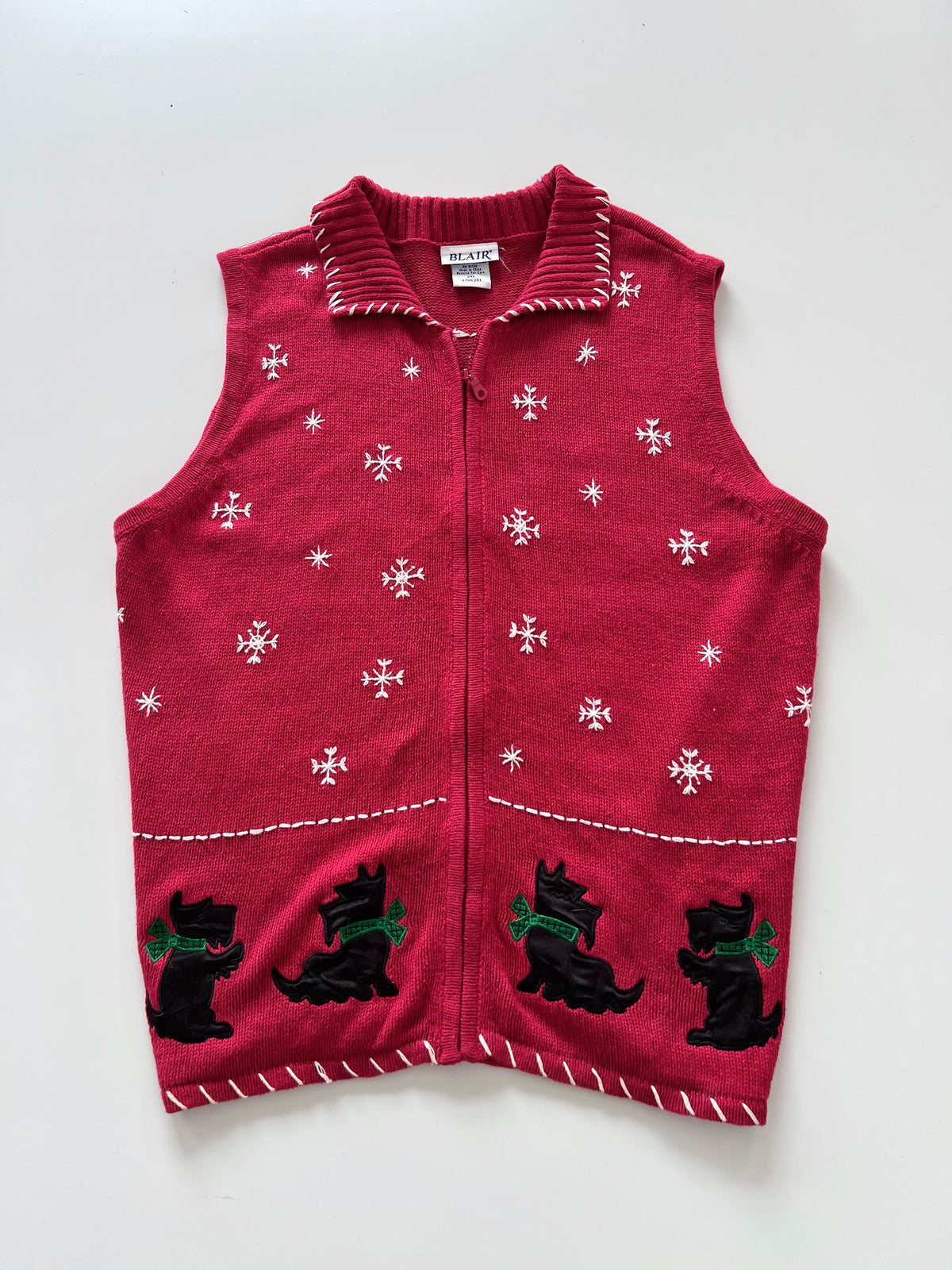 Blair Embroidered Christmas Sweater Vest-Bust 56