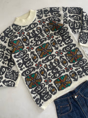 Vintage Embroidered Sweater-Bust 43