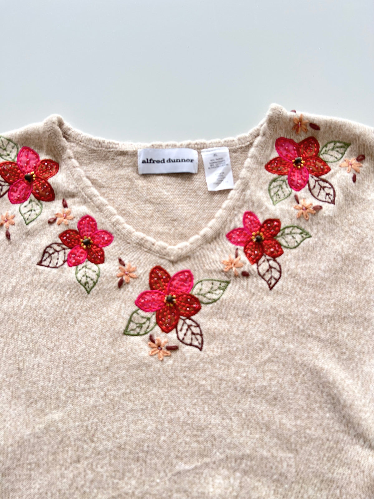 Alfred Dunner Embroidered Vest Sweater-Bust 48