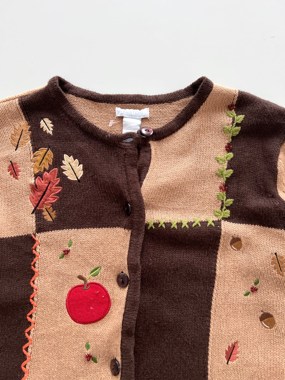 Traditions Embroidered Sweater-Bust 38