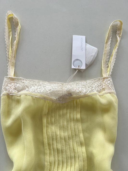 Laltra Moda New Tagged 100% Silk Lacy Top-Bust 32