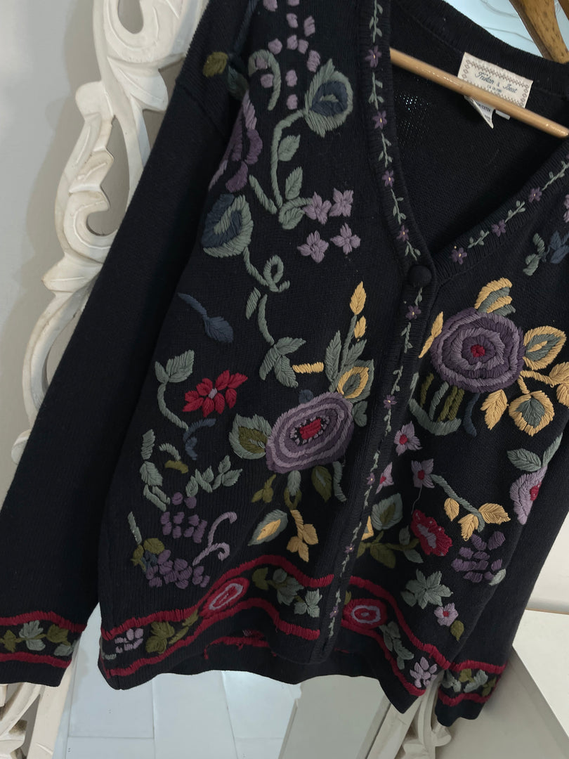 Embroidered Sweater-Bust 42