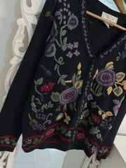 Embroidered Sweater-Bust 42