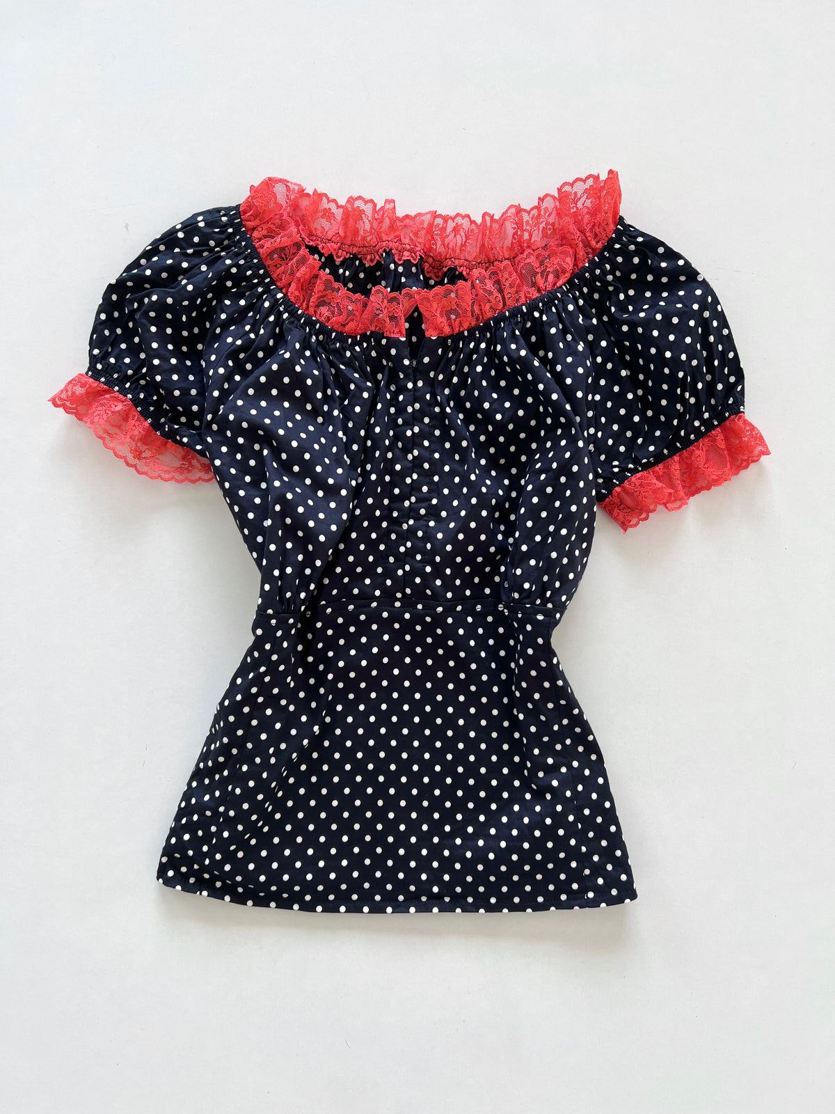 Vintage Polka Dot Top-Bust 34