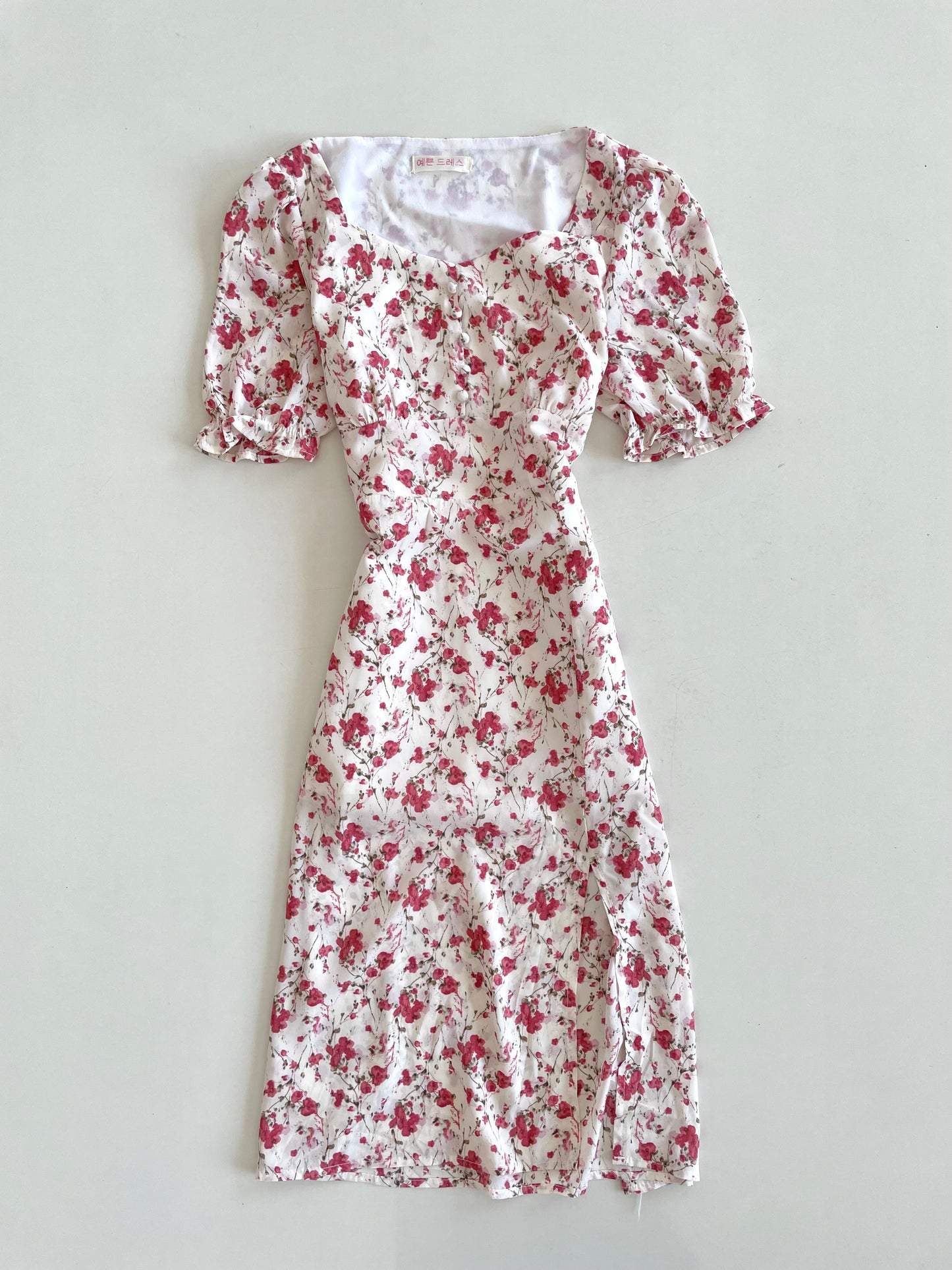 Puff Sleeve Korean Dress-Bust 32