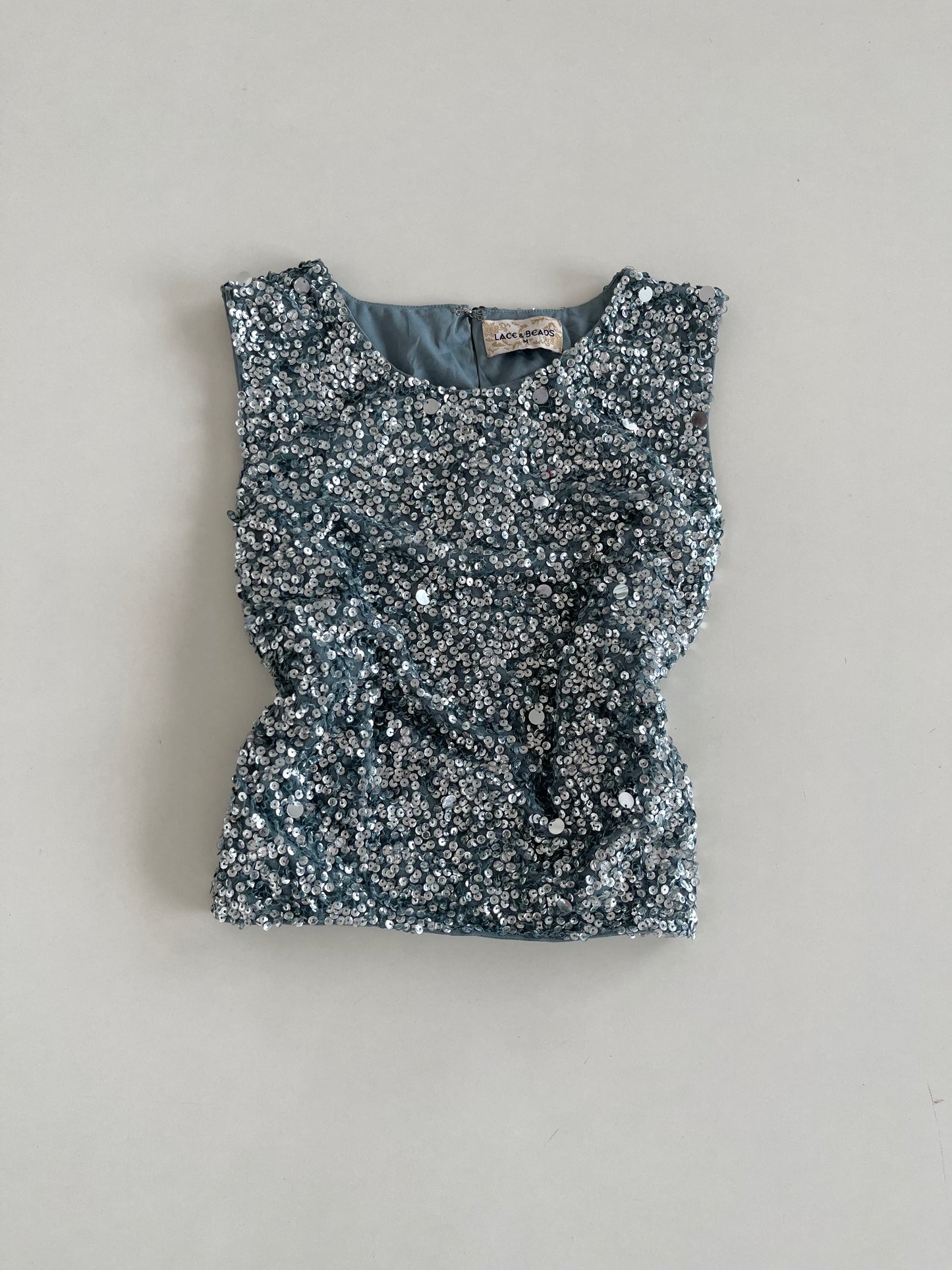 Lace & Beads Sequin Top-Bust 36