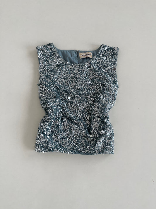 Lace & Beads Sequin Top-Bust 36