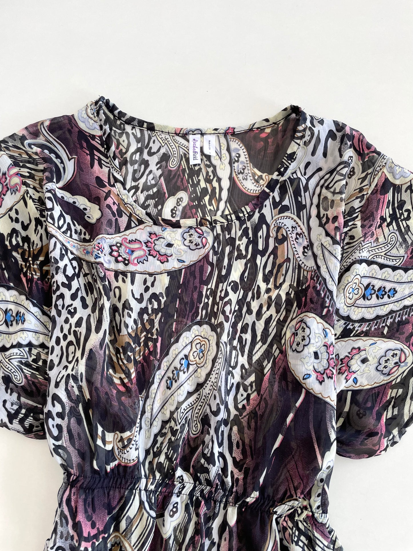 Paisley Sheer Top-Bust 34