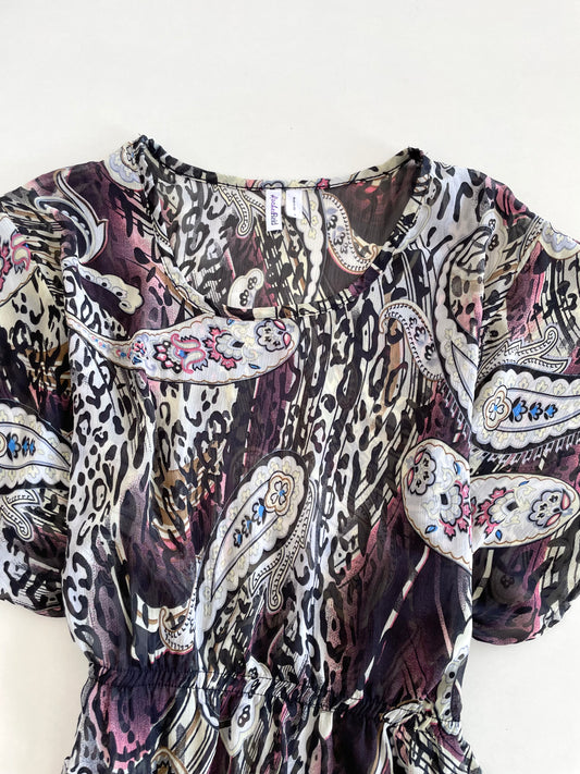Paisley Sheer Top-Bust 34