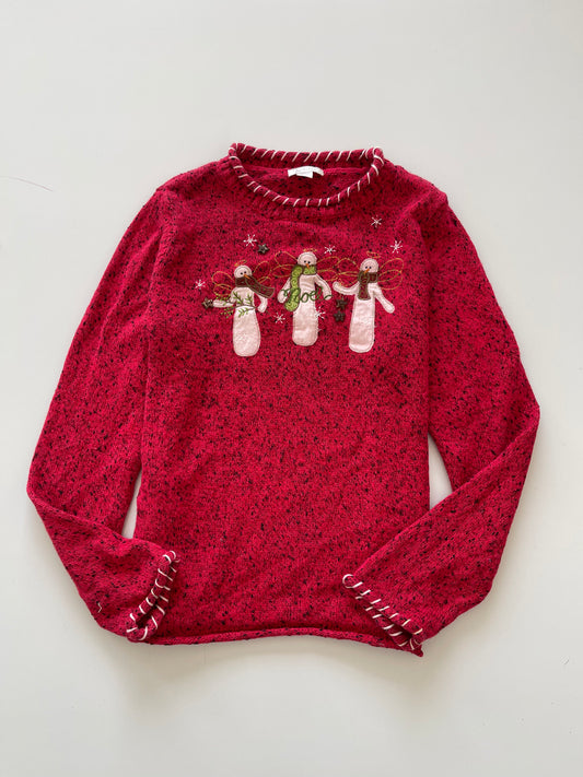 Christopher&Banks Christmas Embroidered Sweater-Bust 40