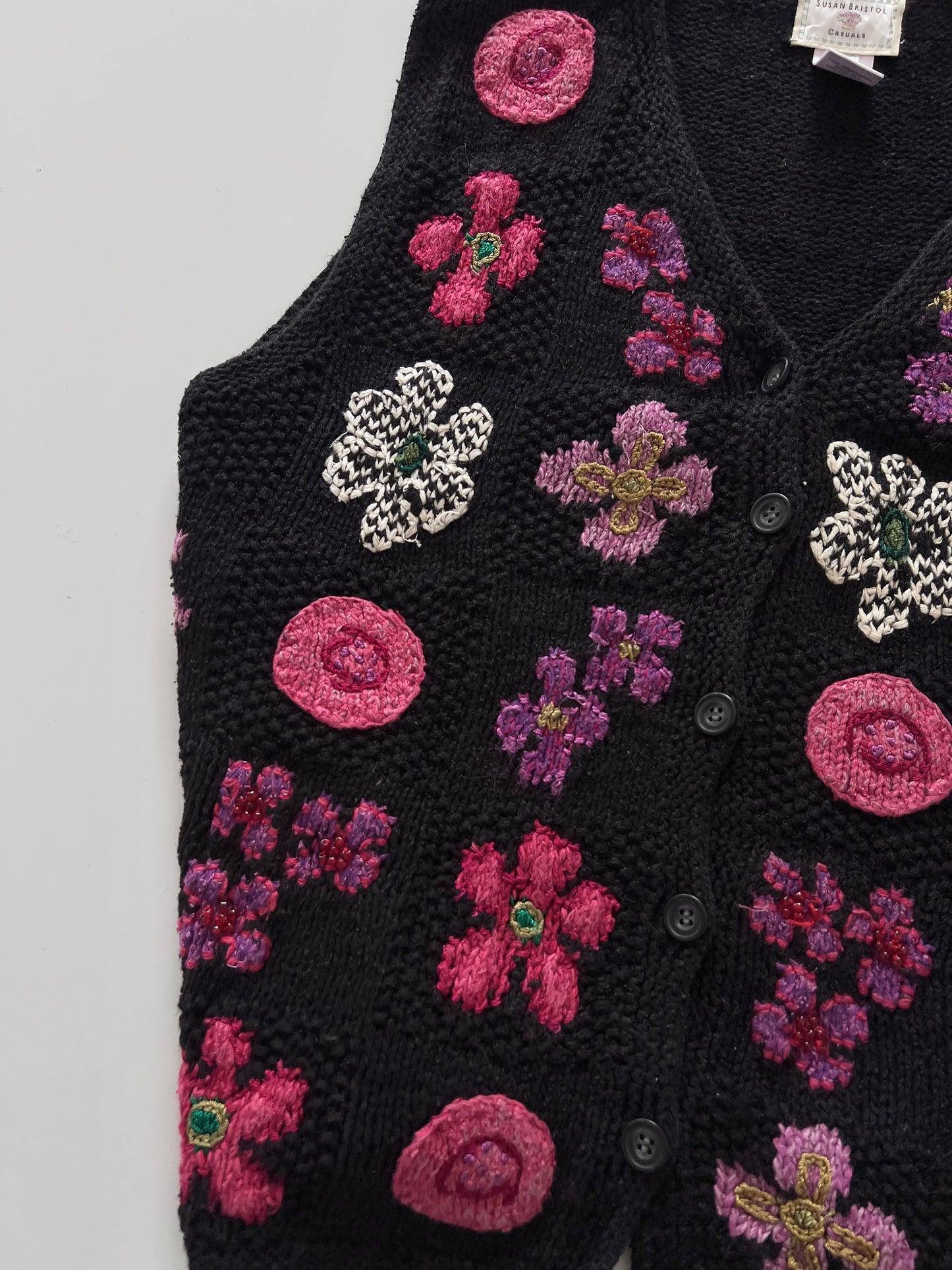Susan Bristol Casuals Embroidered Sweater-Bust 46