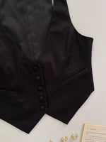 Load image into Gallery viewer, H&amp;M Black Waistcoat-Bust 32