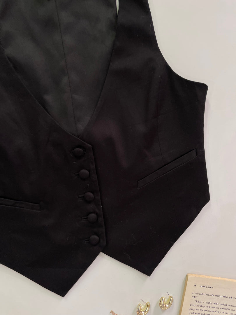 H&M Black Waistcoat-Bust 32