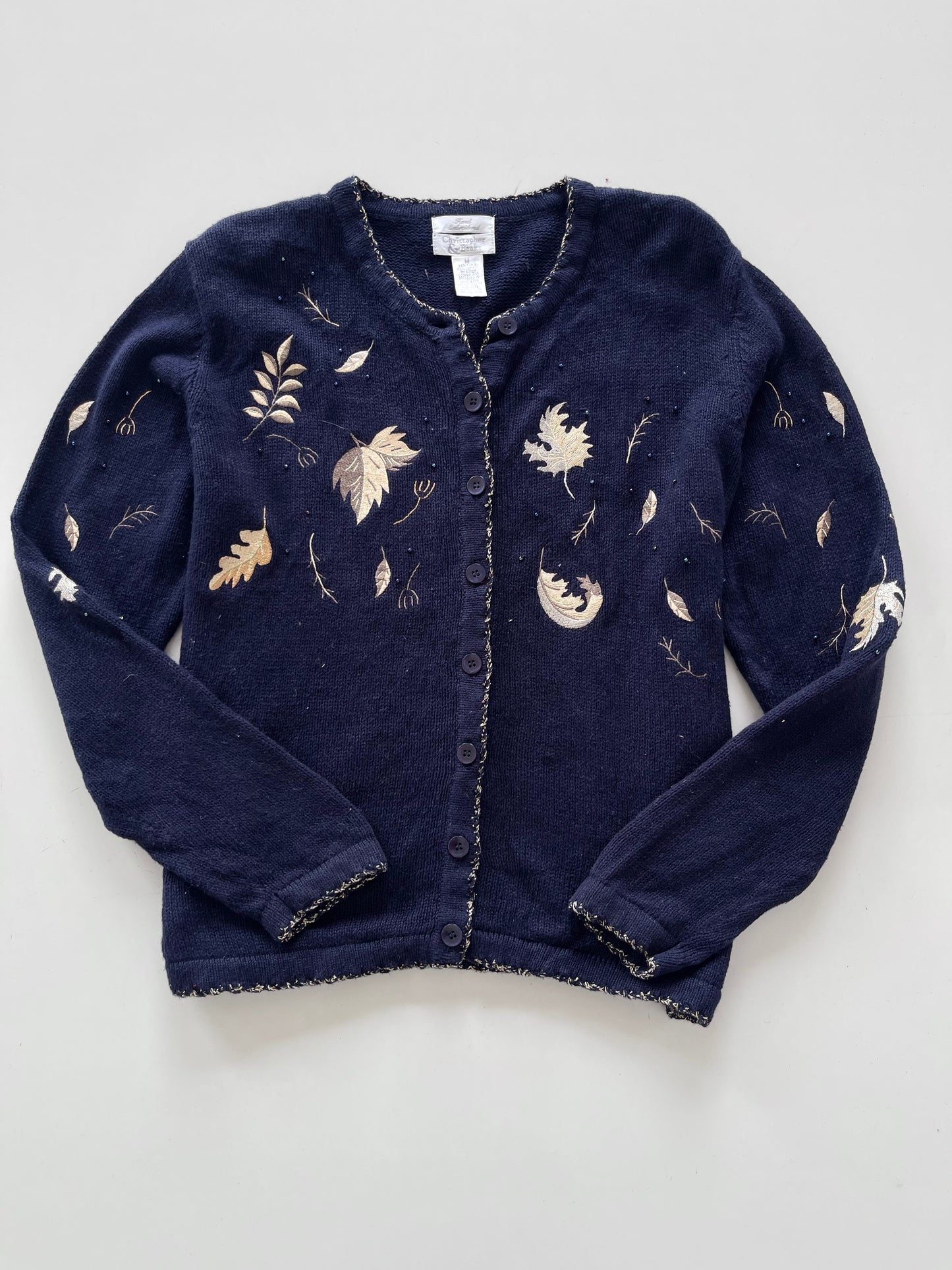 Christopher & Banks Embroidered Vintage Sweater-Bust 42