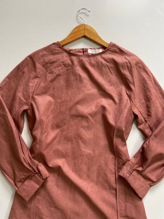 FAUX SMOOTH SUEDE DRESS - BUST 34