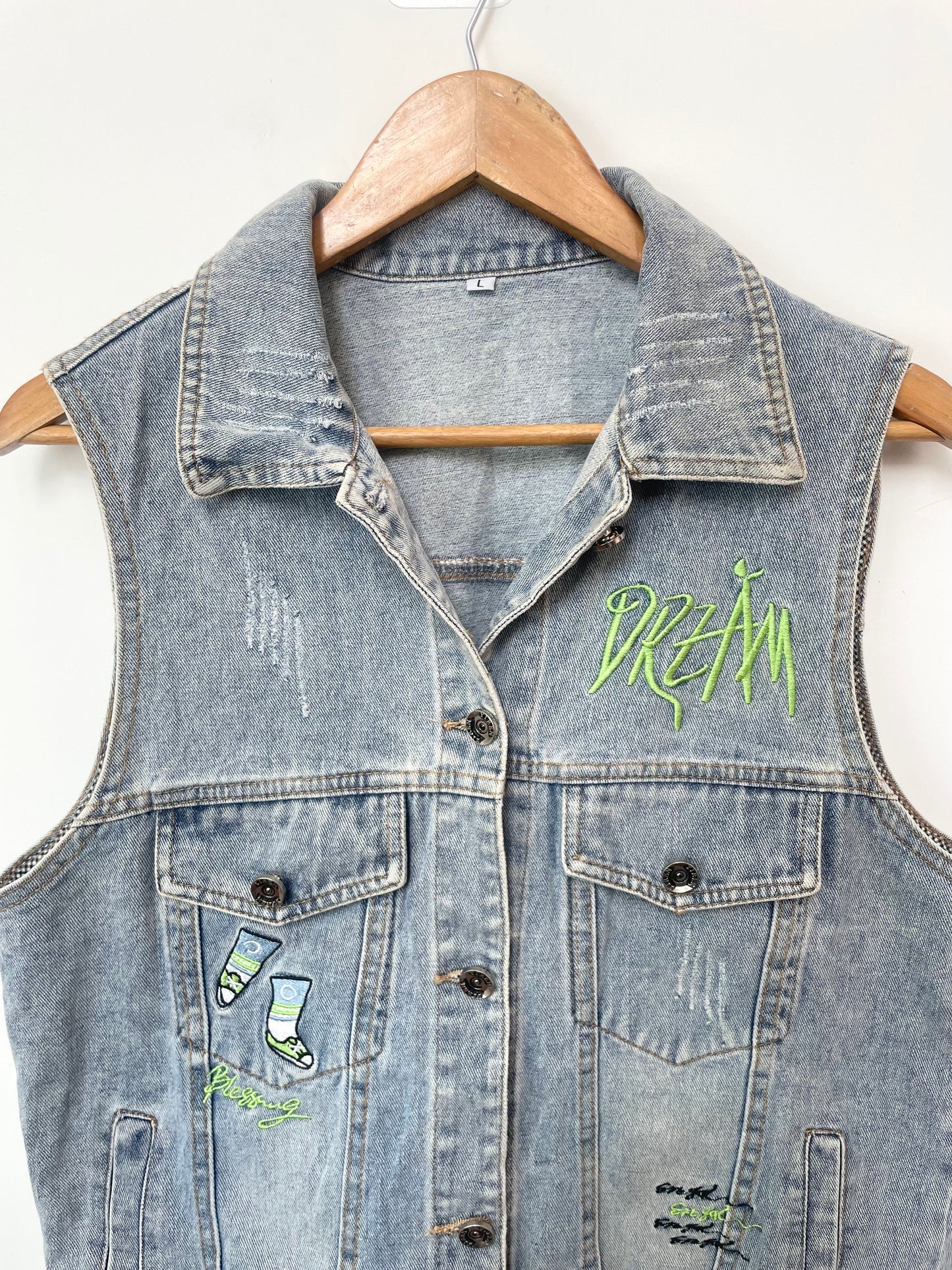 Denim Vest-Bust 40