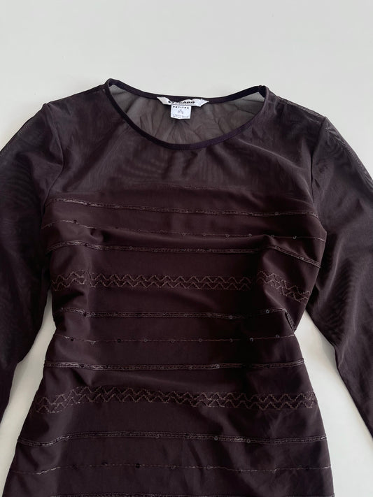 Nycard Sequin Vintage Top-Bust 38