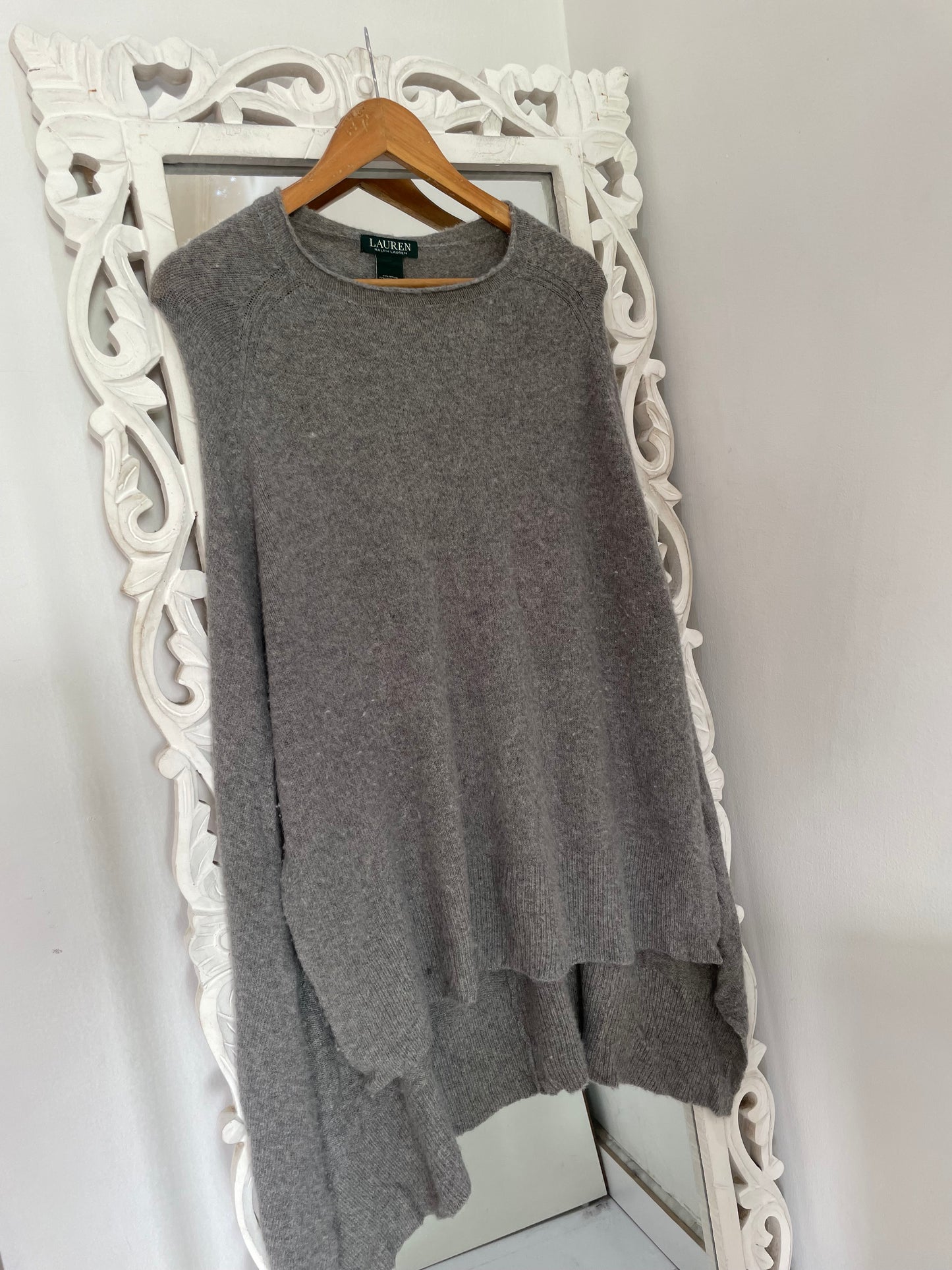 Vintage Lambswool Ralph Lauren Poncho Sweater Freesize