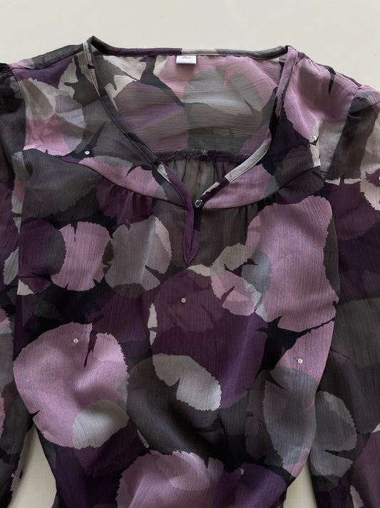 S’Oliver Floral Sheer Top-Bust 36