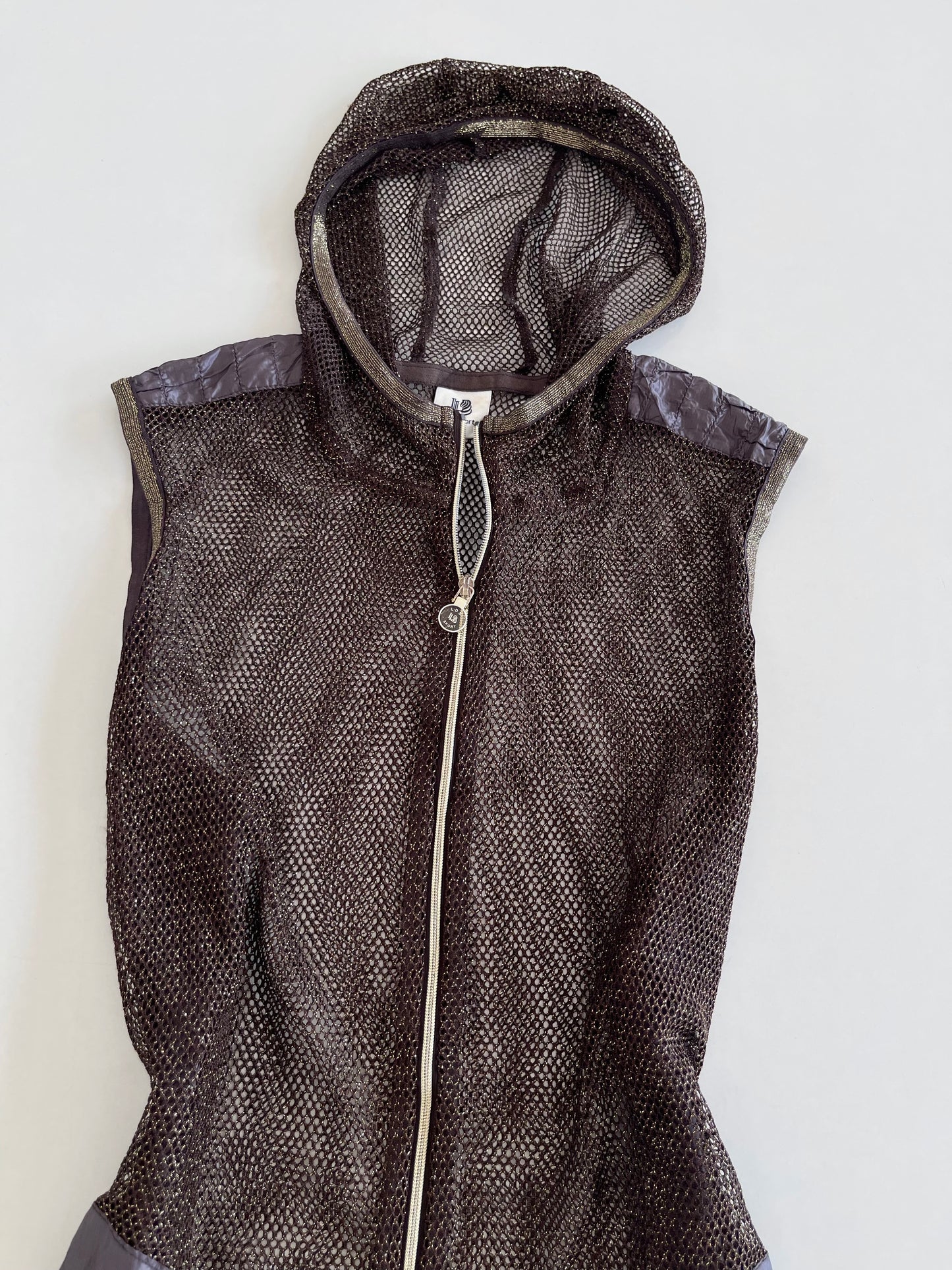 Vintage Mesh Zip Up Top-Bust 38 to 40