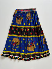 Blue Basket Skirt-Waist 24 to 26