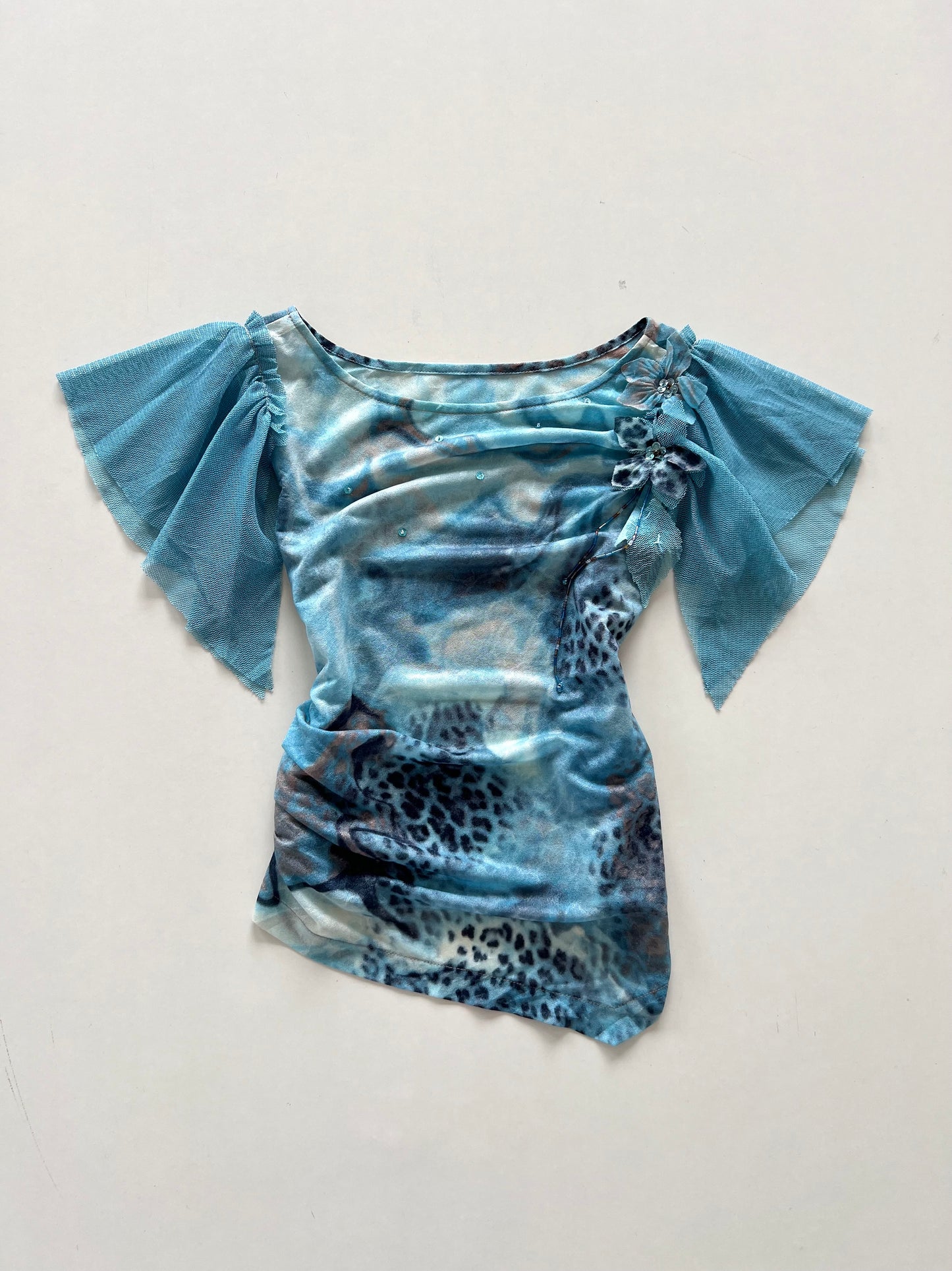 Y2k Sheer Top-Bust 34