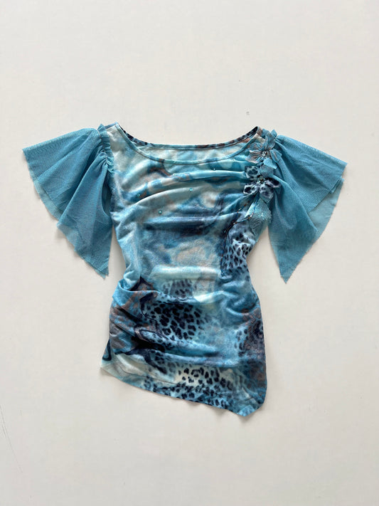 Y2k Sheer Top-Bust 34