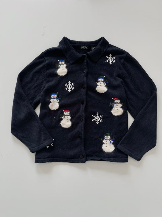 Crystal Kobe Embroidered Christmas Cardigan Sweater-Bust 46