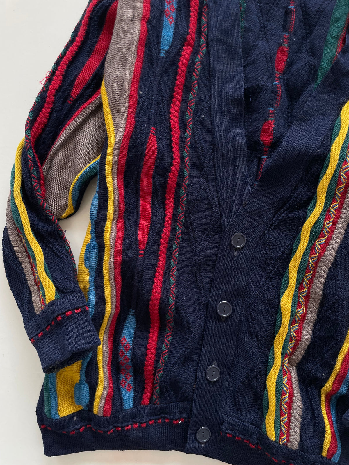 Pierre Cardin 100% Pure New Wool Vintage Cardigan-Bust 46