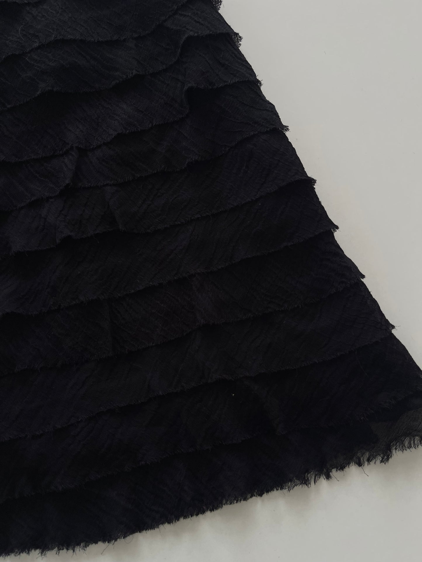 Ruffle Black Vintage Skirt-Waist 26