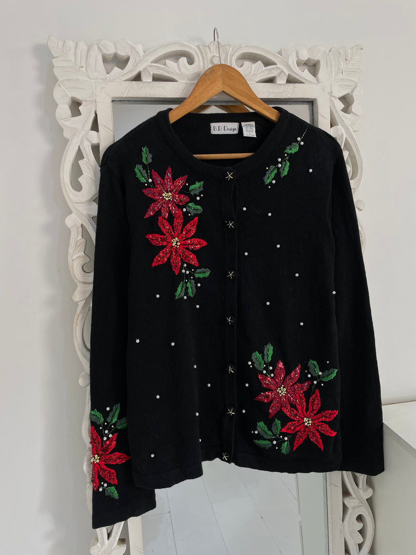 B.P. Design Embroidered Vintage Sweater-Bust 44
