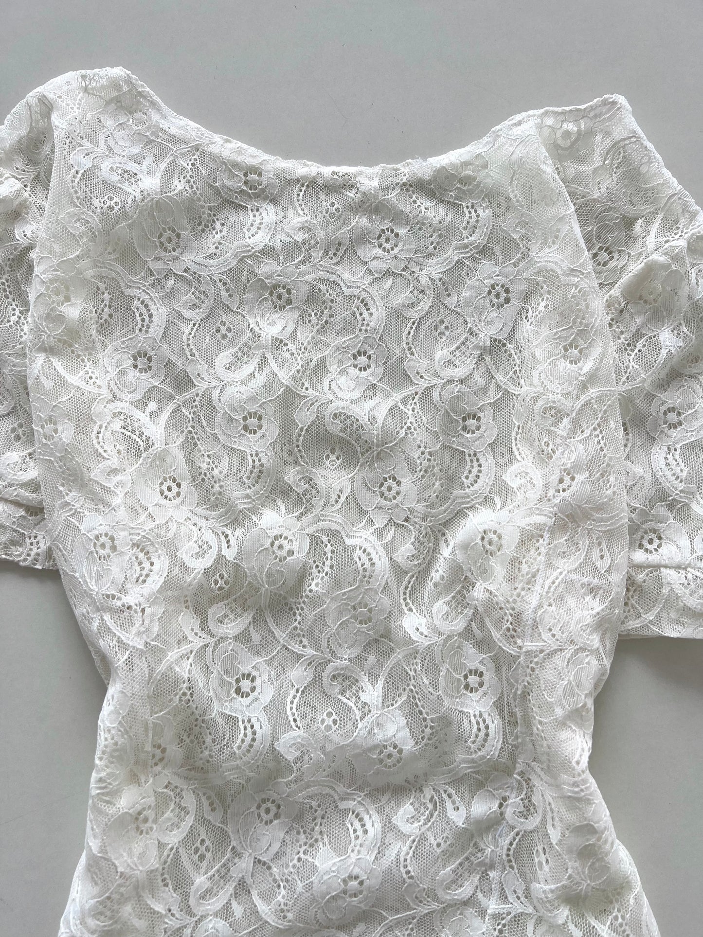Lace Sheer Top-Bust 34