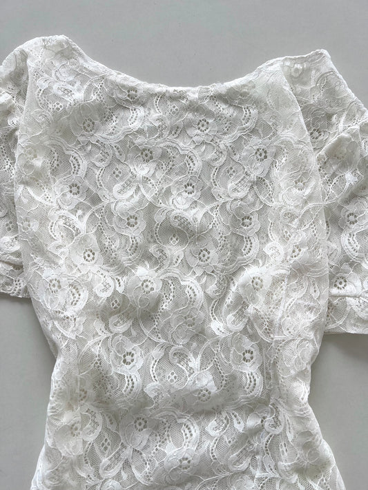 Lace Sheer Top-Bust 34