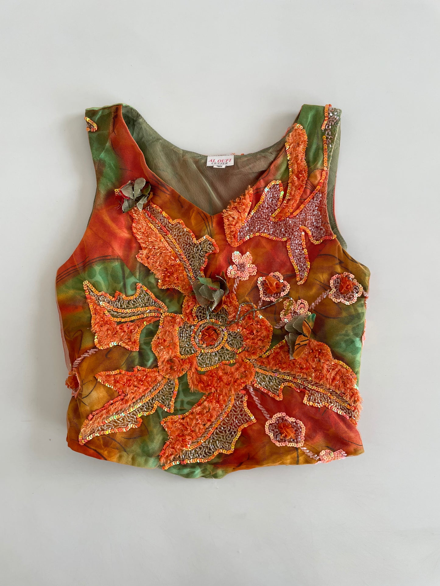 Heavily Hand Embroidered Top-Bust 30