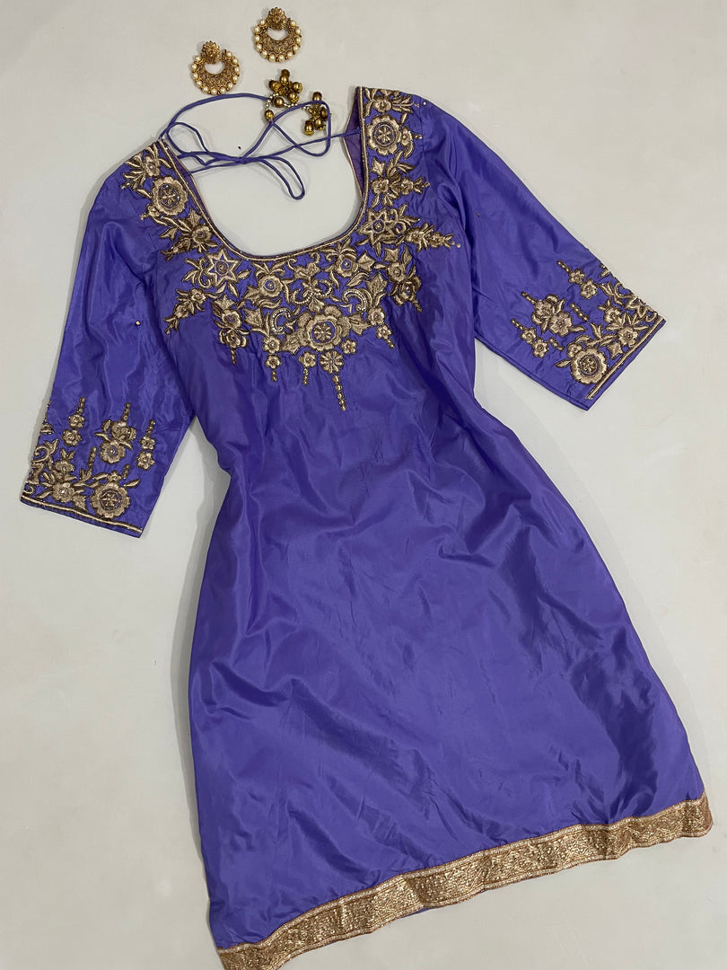 Hand Embroidered Kurta-Bust 40