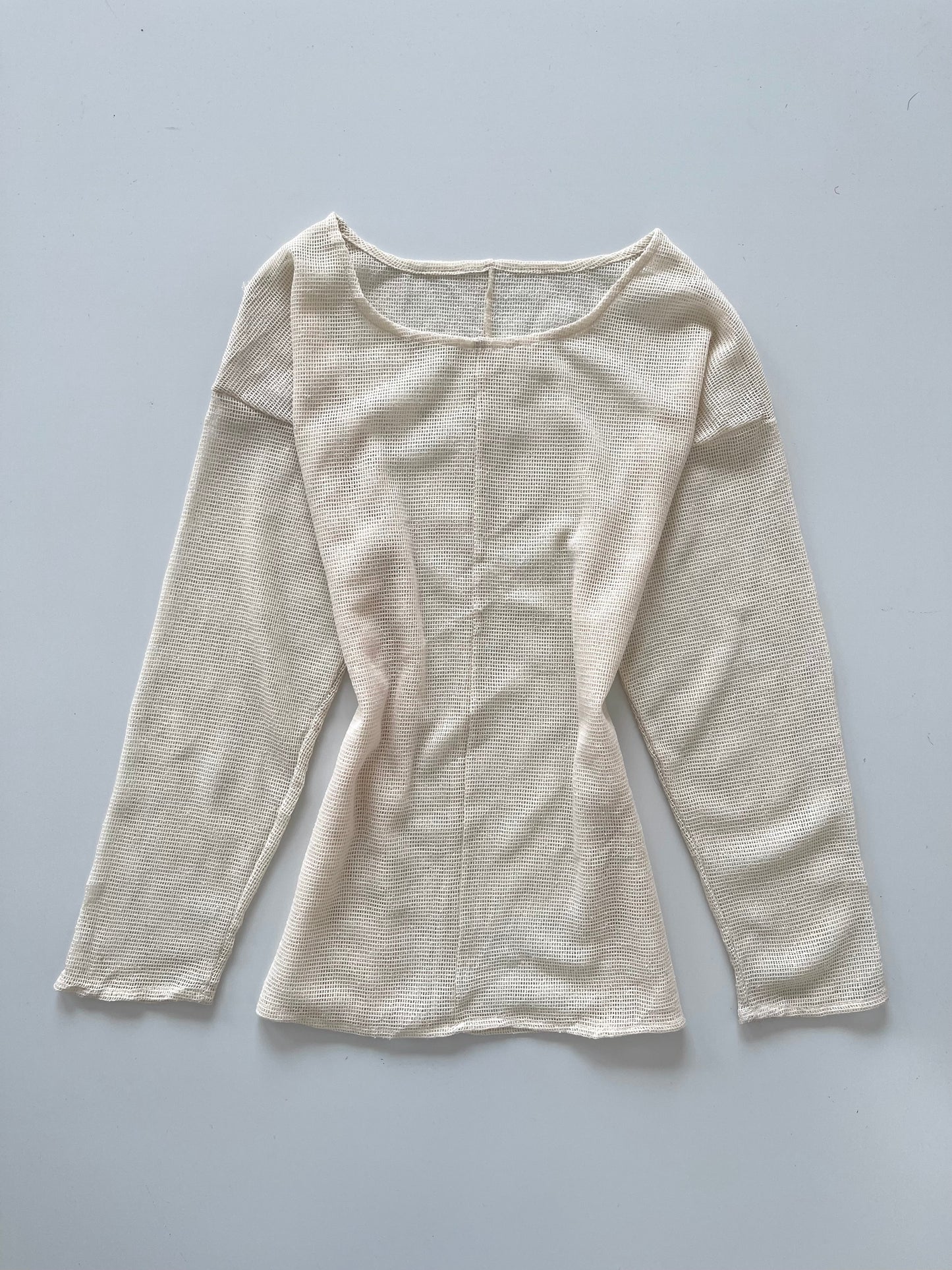 Off White Sheer Top-Bust 46