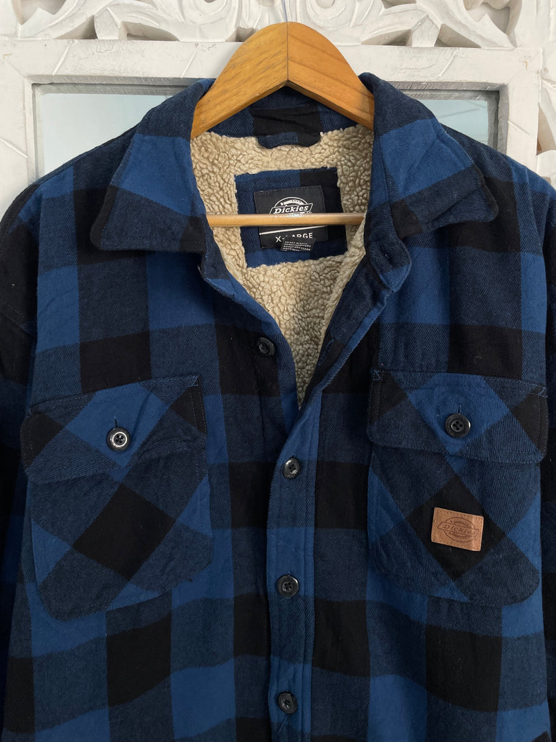 RARE Vintage Dickies Super Thick Fur Shacket-Bust 46 (tagged XL)