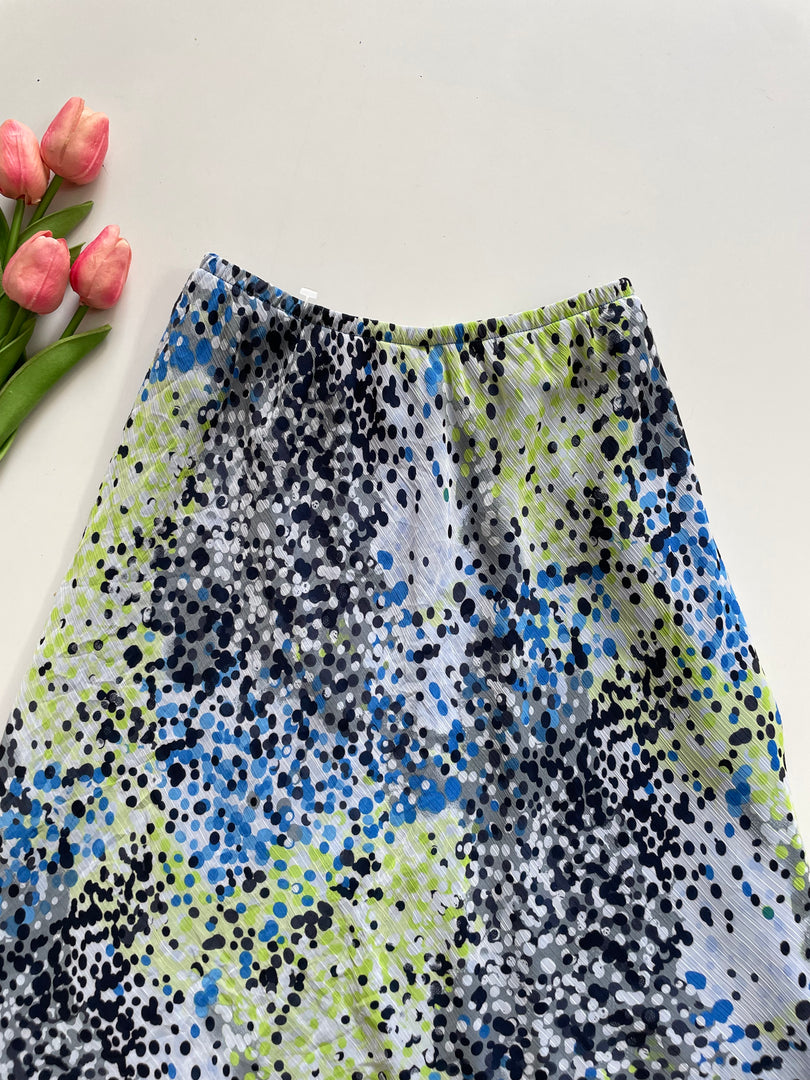 KARIN STEVENS PRINTED SKIRT - WAIST 32 TO 36