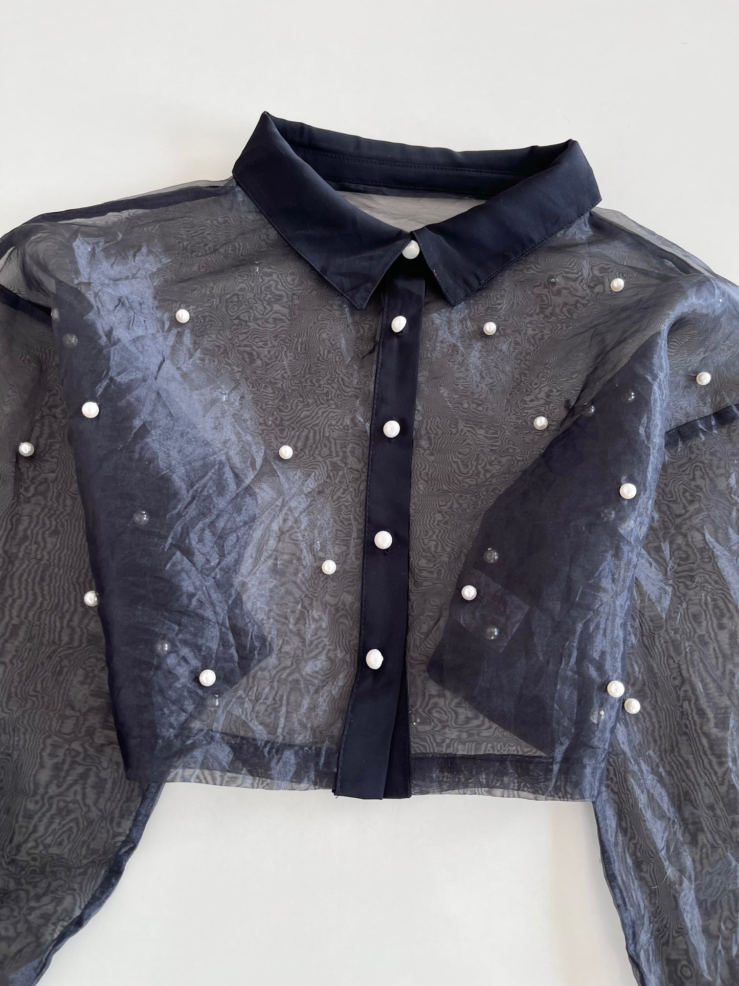 Organza Sheer Top-Bust 38