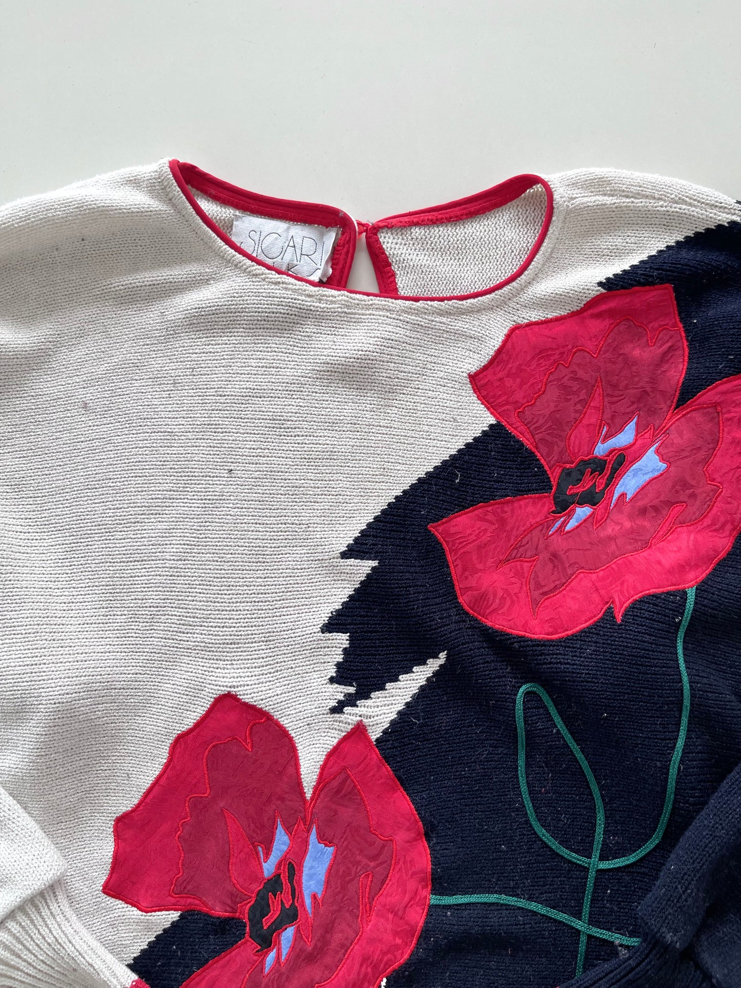 Sicari Embroidered Vintage Sweater-Bust 46 to 48