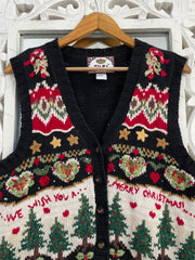 Tiara Christmas Sweater Vest-Bust 40