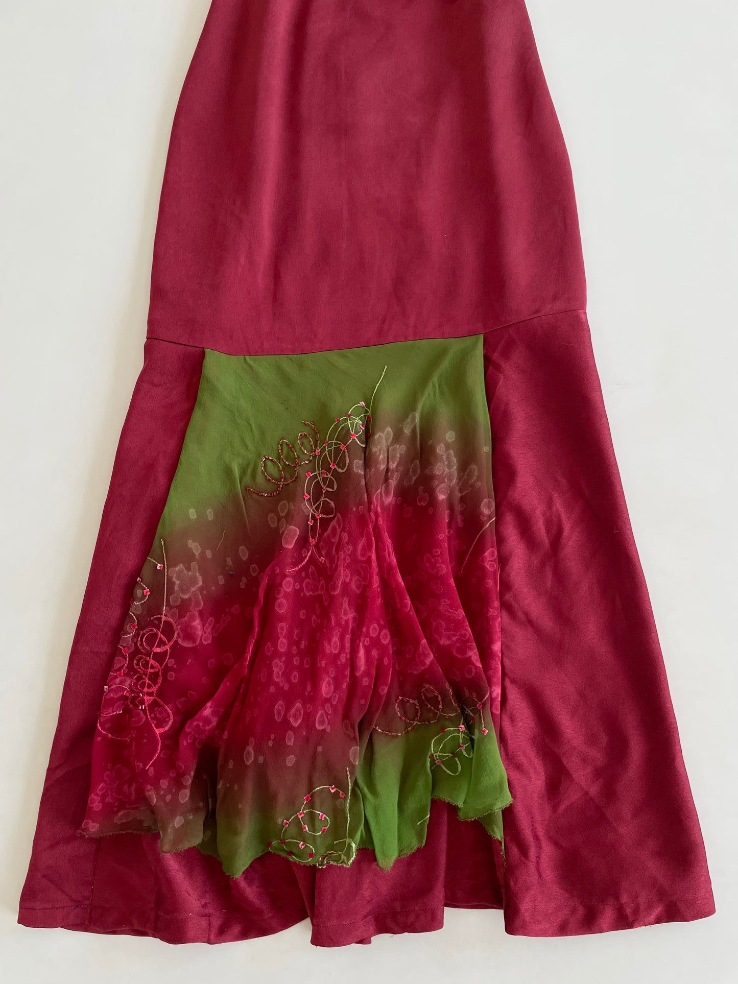 Satin Vintage Dress-Bust 40