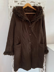 Thick Heavyweight Fur Lined Sherpa Jacket-Bust 40