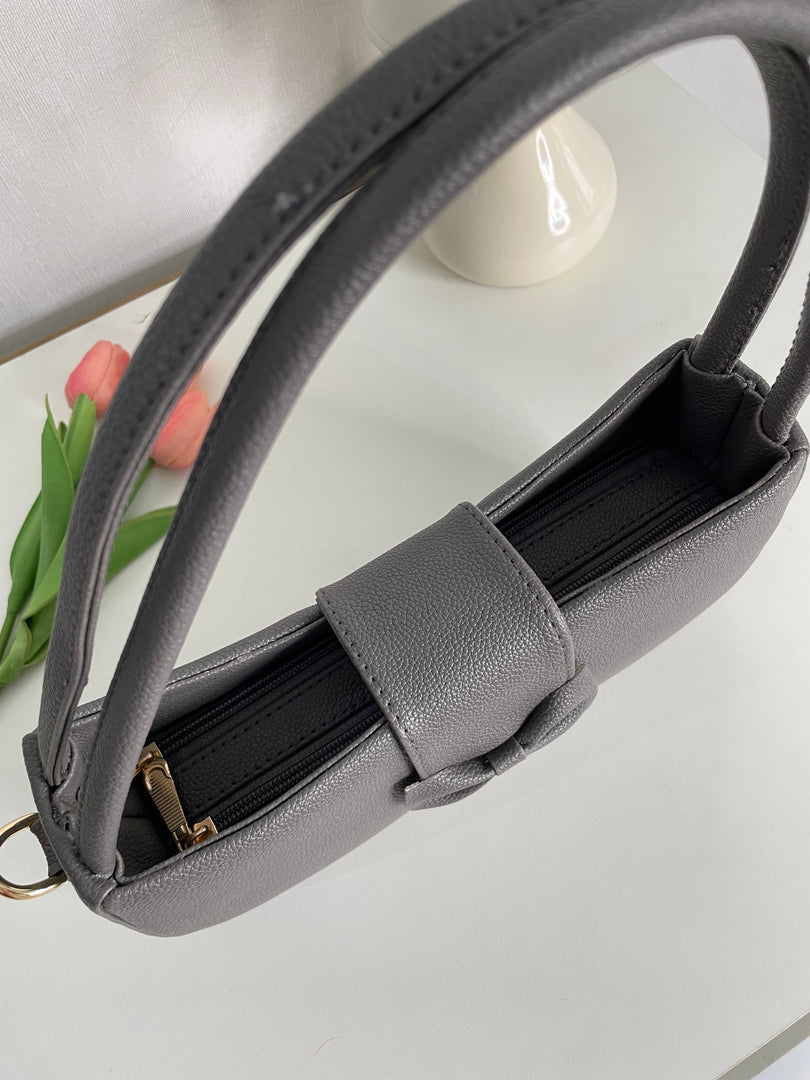 Grey Bow Bag