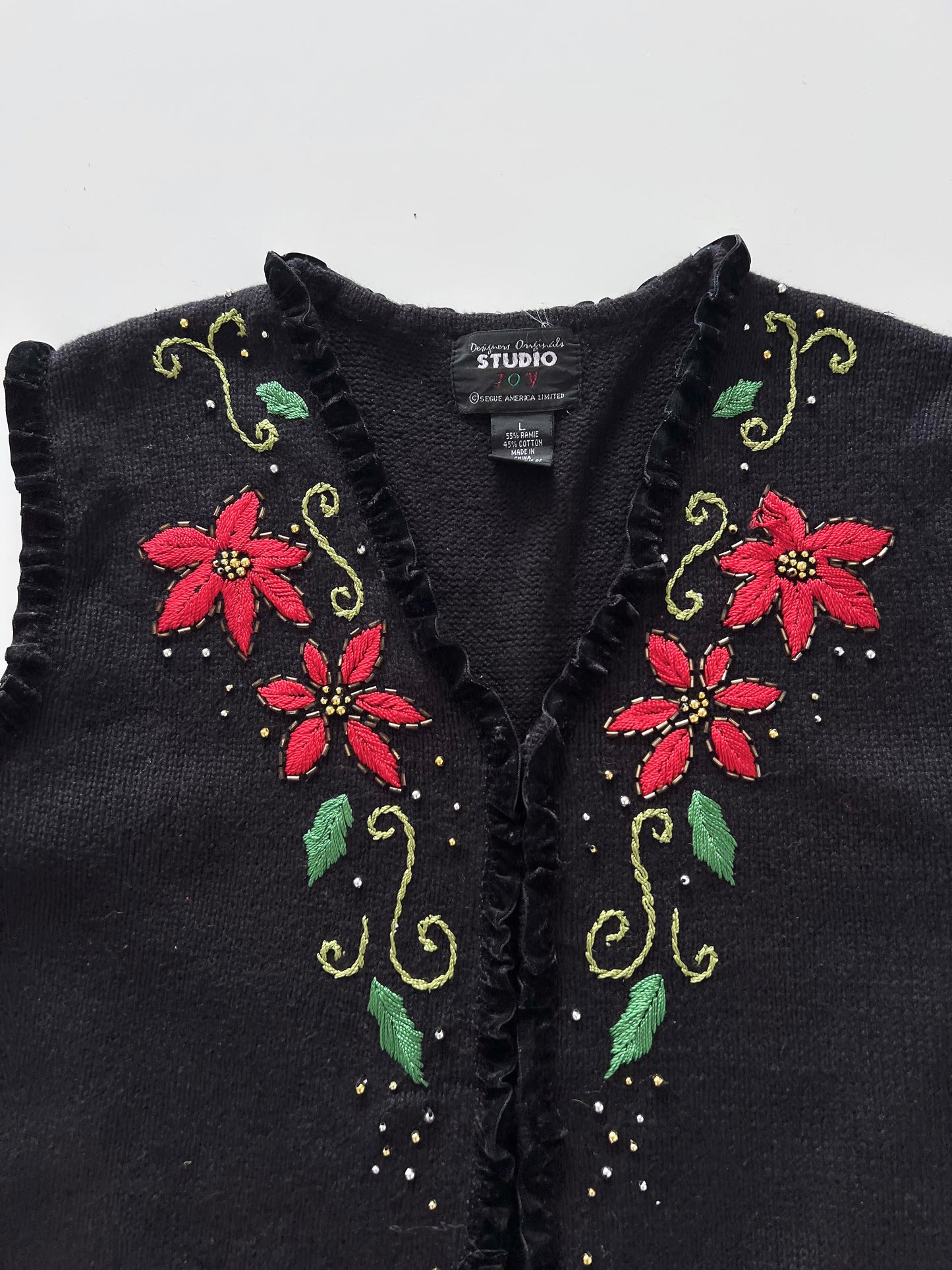 Studio Joy Embroidered Sweater-Bust 44